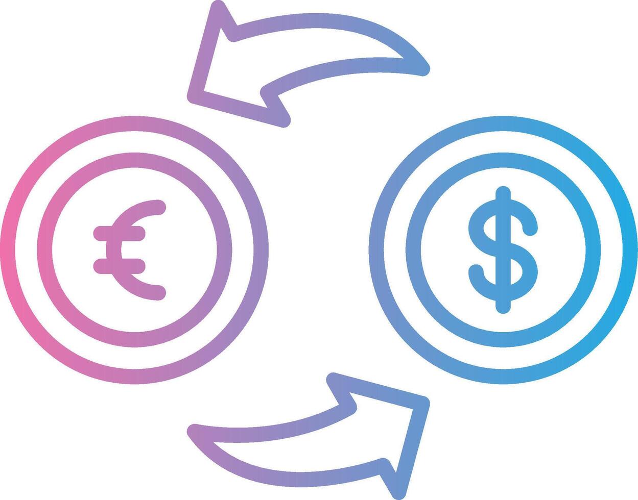 Currency Exchange Smooth UI Symbol vector