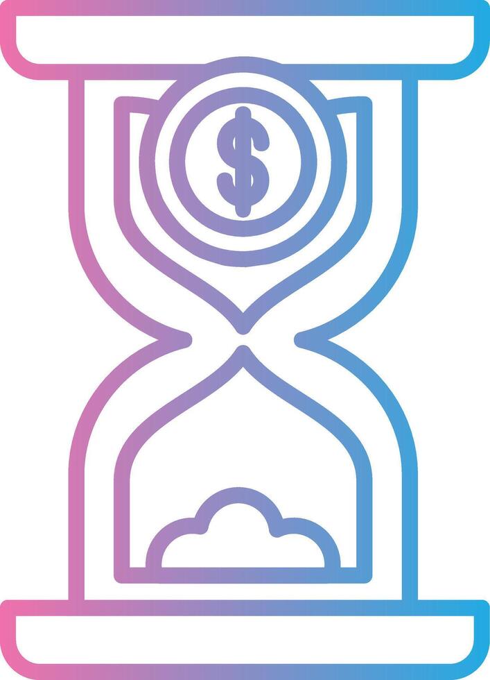 Hourglass Clean Digital Design vector