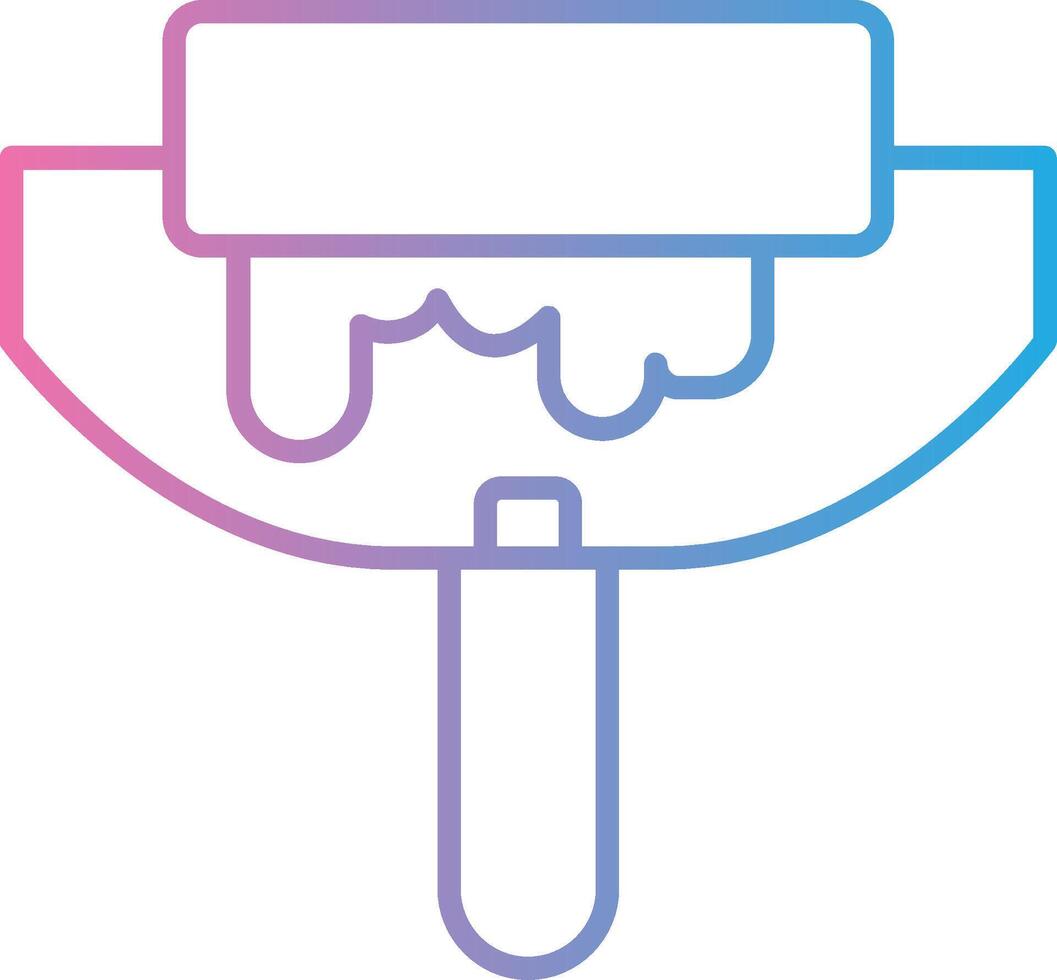 Paint Rolle Interface Line Graphic vector