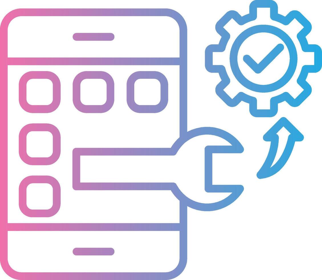 Application Sleek Visual Mark vector