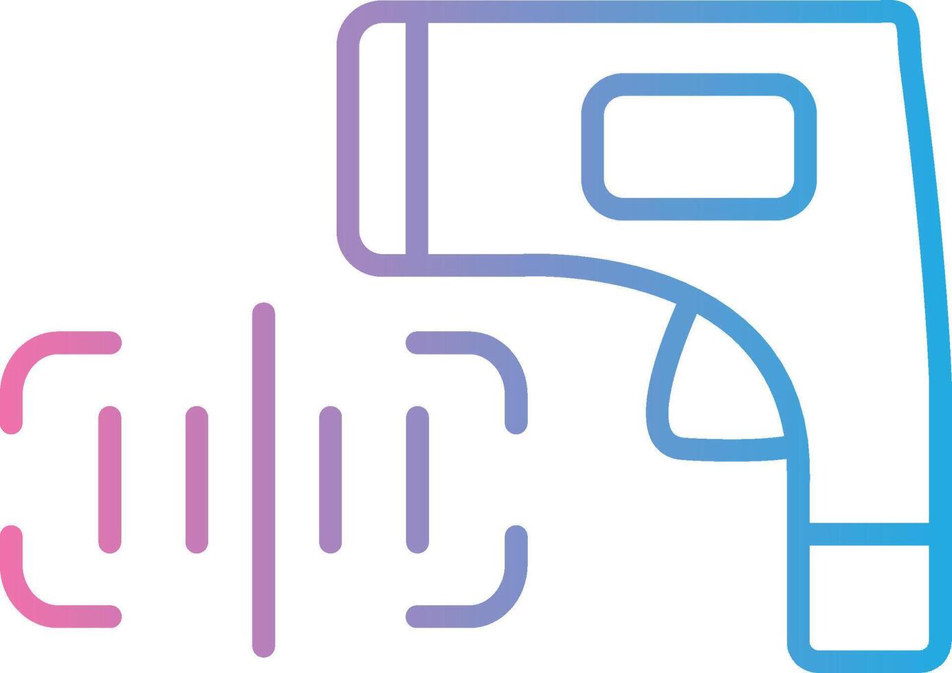 Barcode Scanner Outlined Concept Piece vector