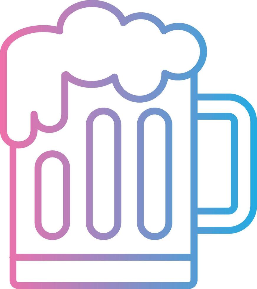 Beer Neon UI Symbol vector