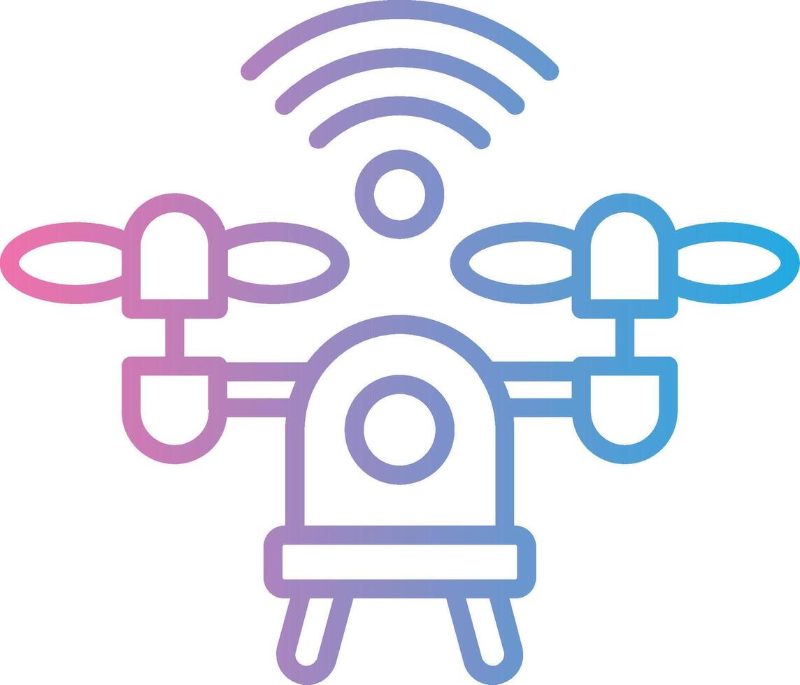 Drone 3D Rendered Symbol vector