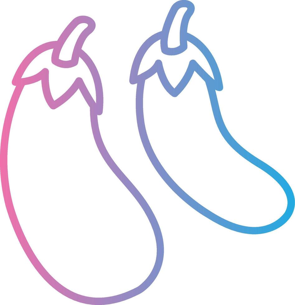 Eggplant Pastel Sketch Mark vector