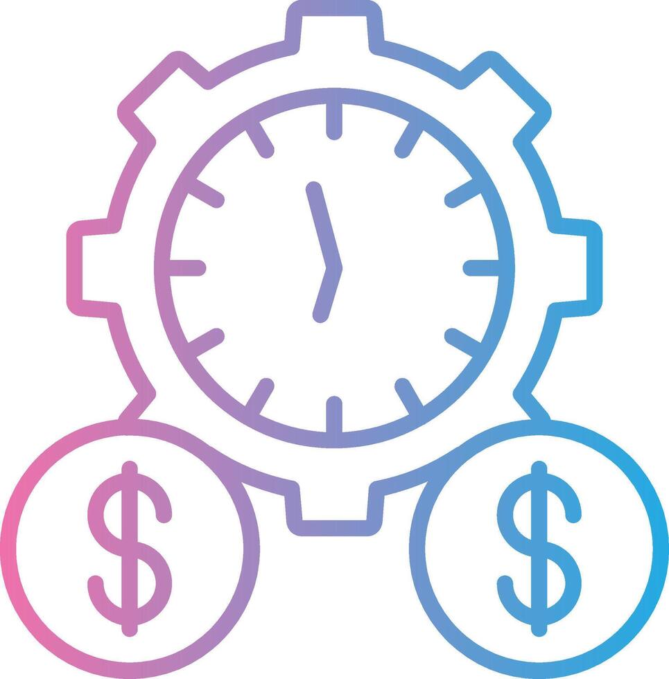 Time Is Money Bright Tone Visual vector