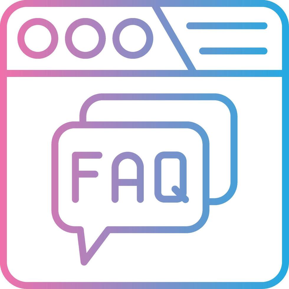 Faq Clean Frame Object vector