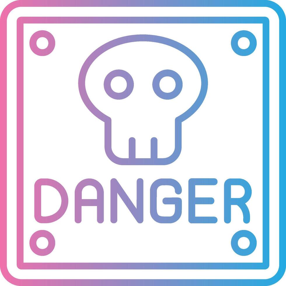 Danger Smooth UI Symbol vector