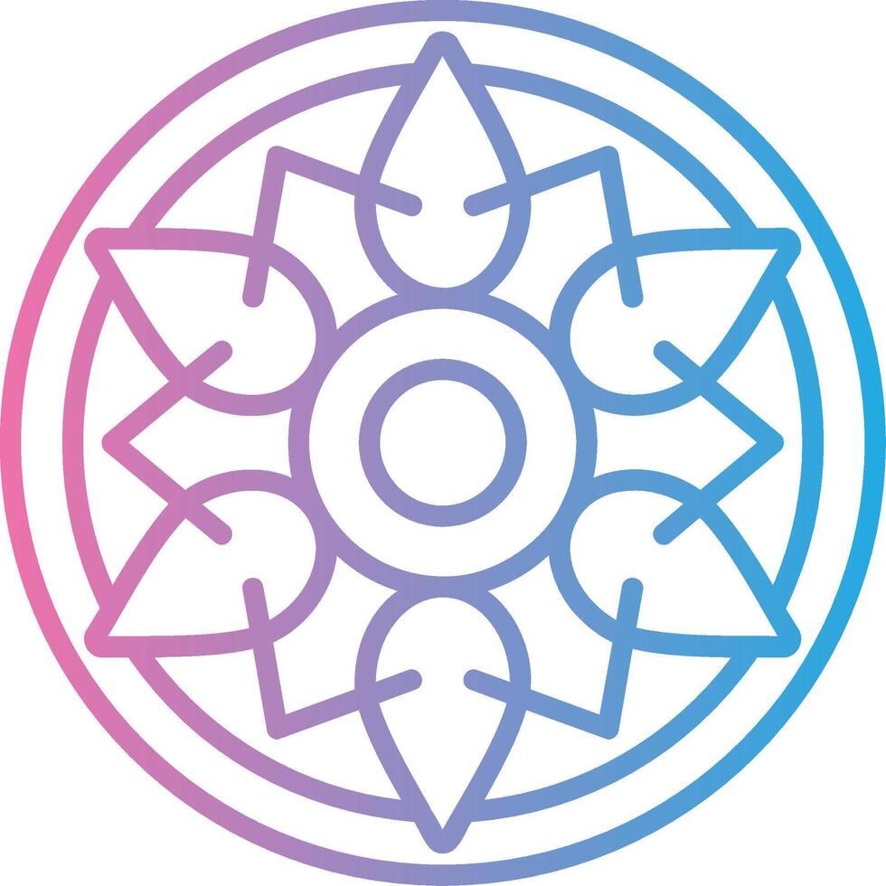 Mandala Thin Graphic Shape vector