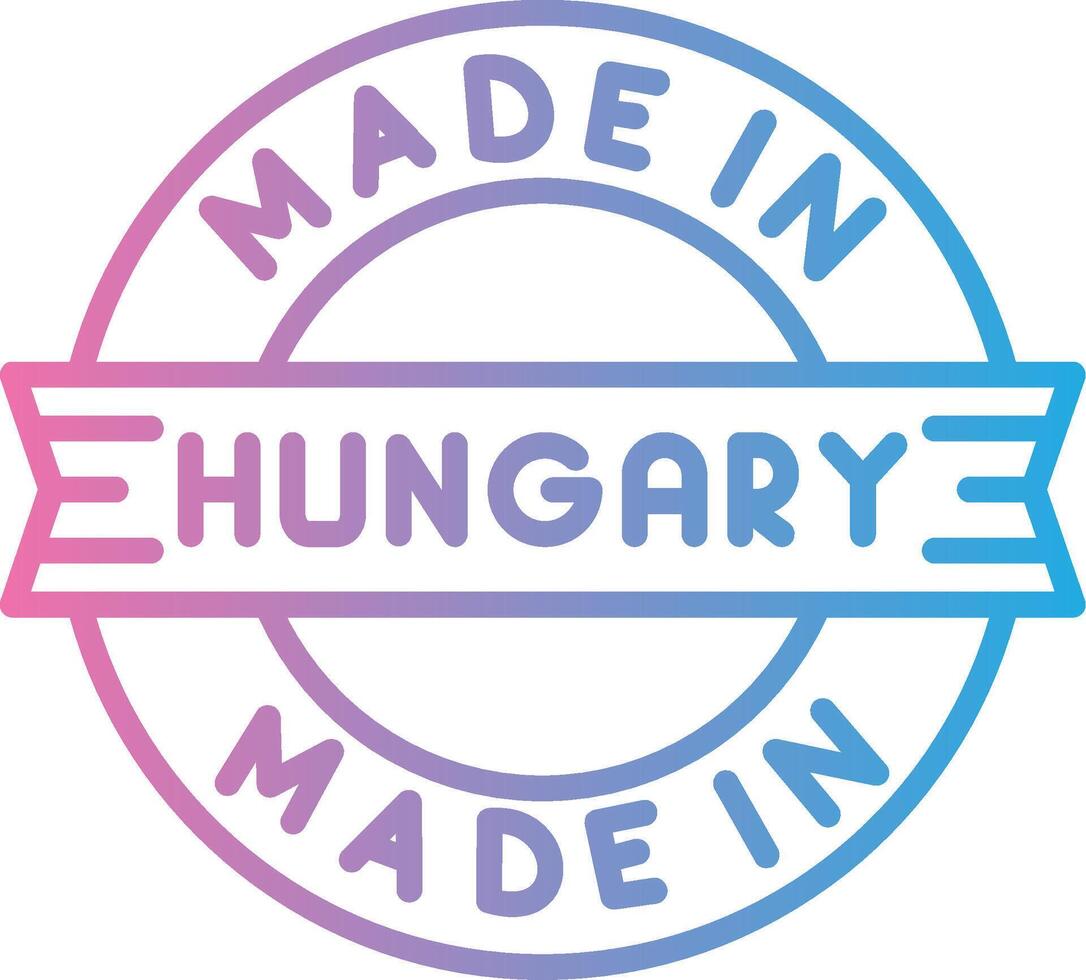 Made In Hungary Bold App Graphic vector