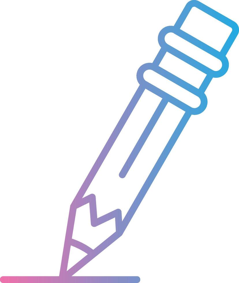 Pencil Shadowed Flat Design vector