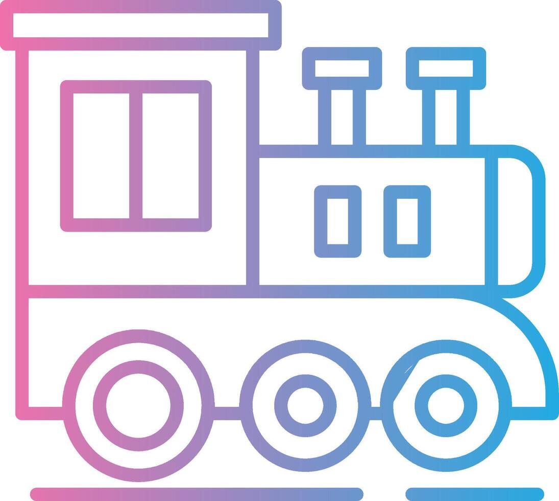 Train Monochrome Line Graphic vector