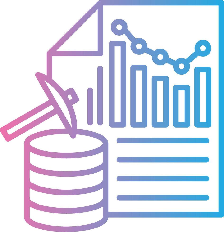 Data Mining App Focused Design vector