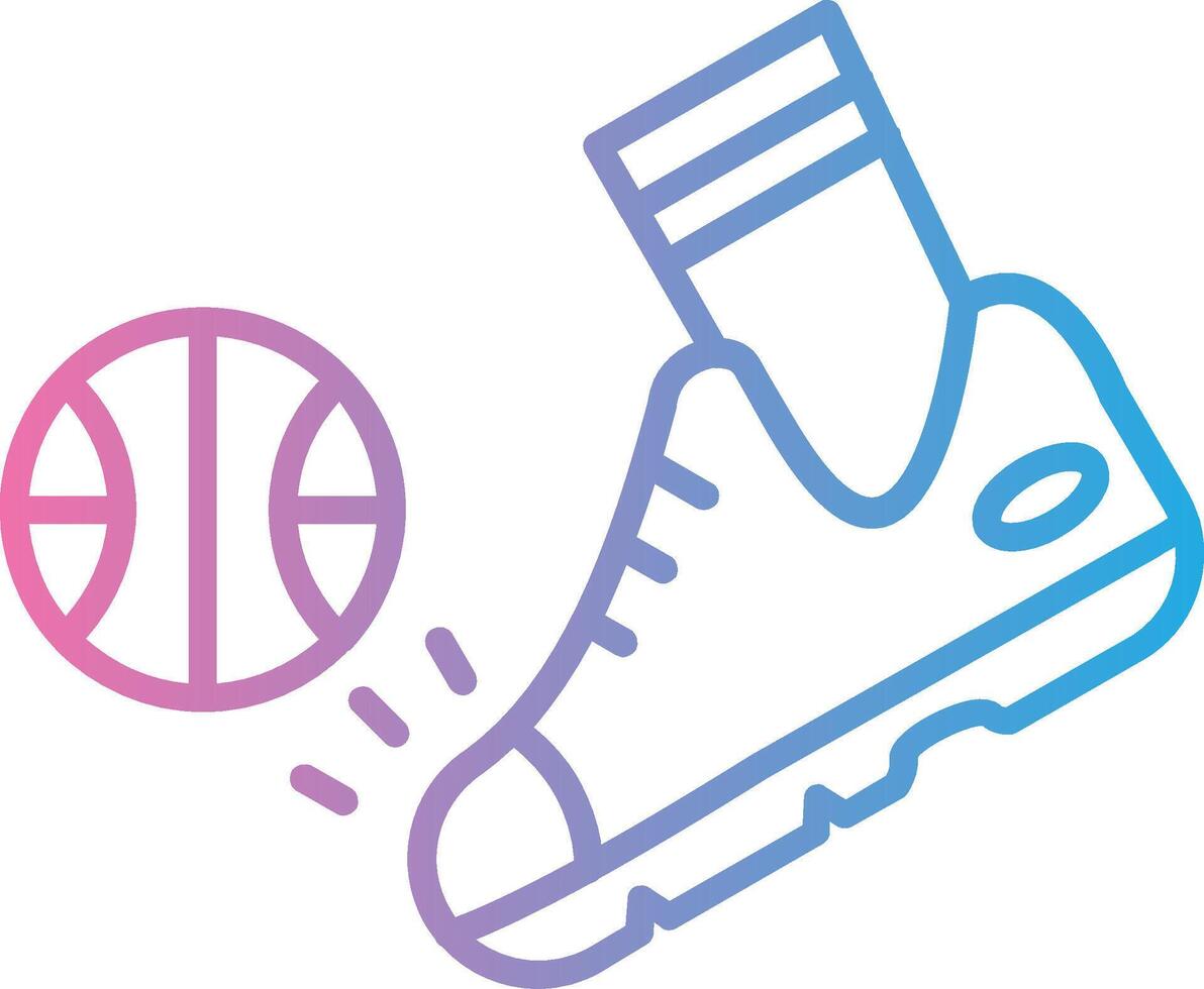 Kick Shadowed Flat Design vector