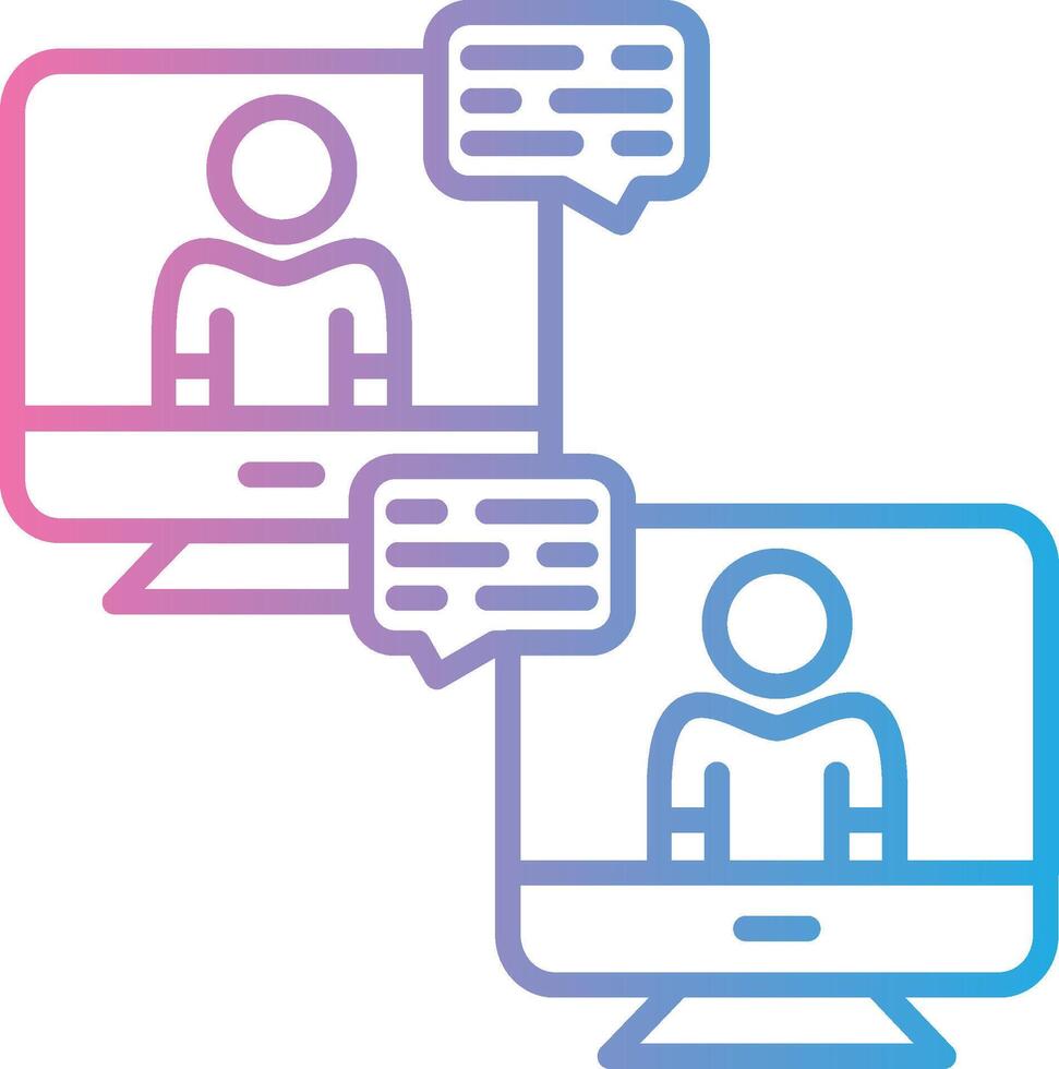 Online Communication Dark Mode Symbol vector