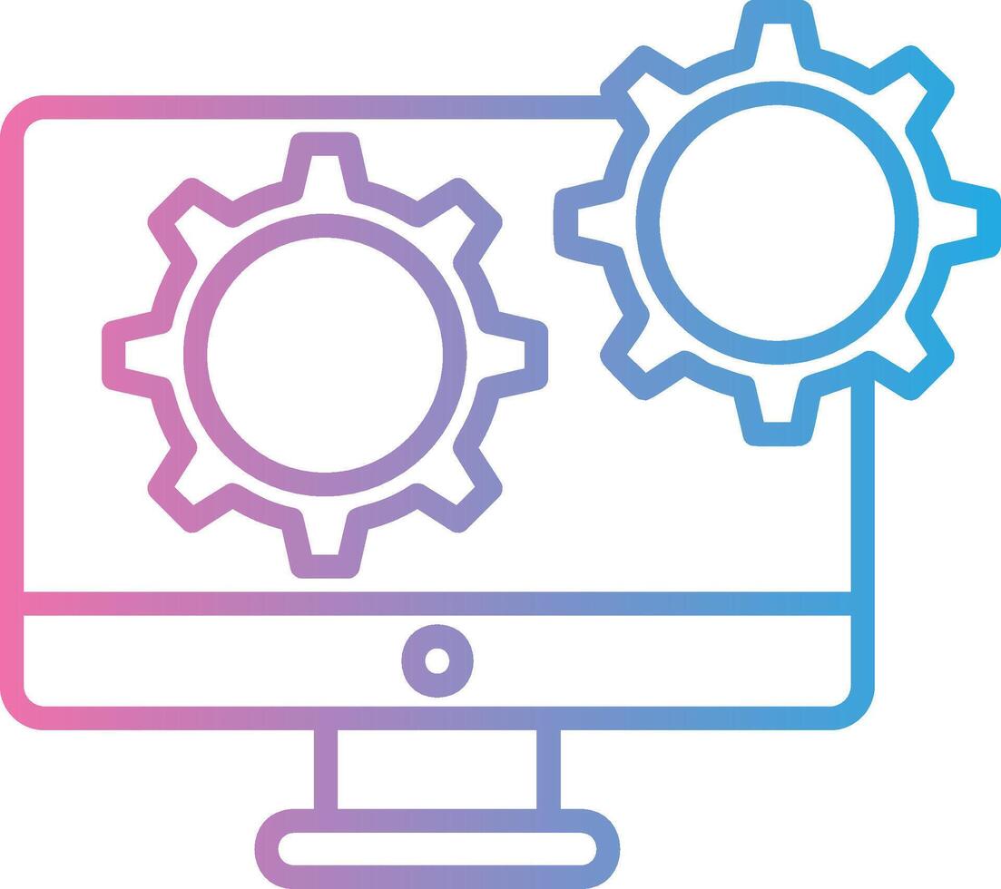 Settings Abstract UI Visual vector