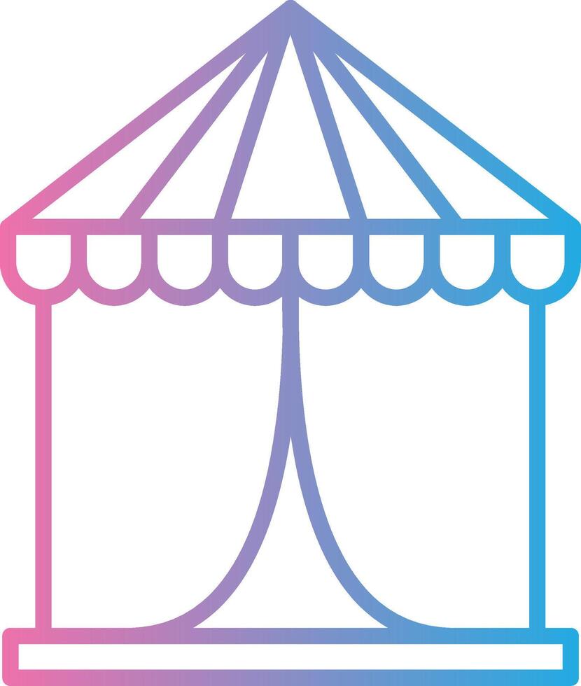 Tent High Detail Shape vector