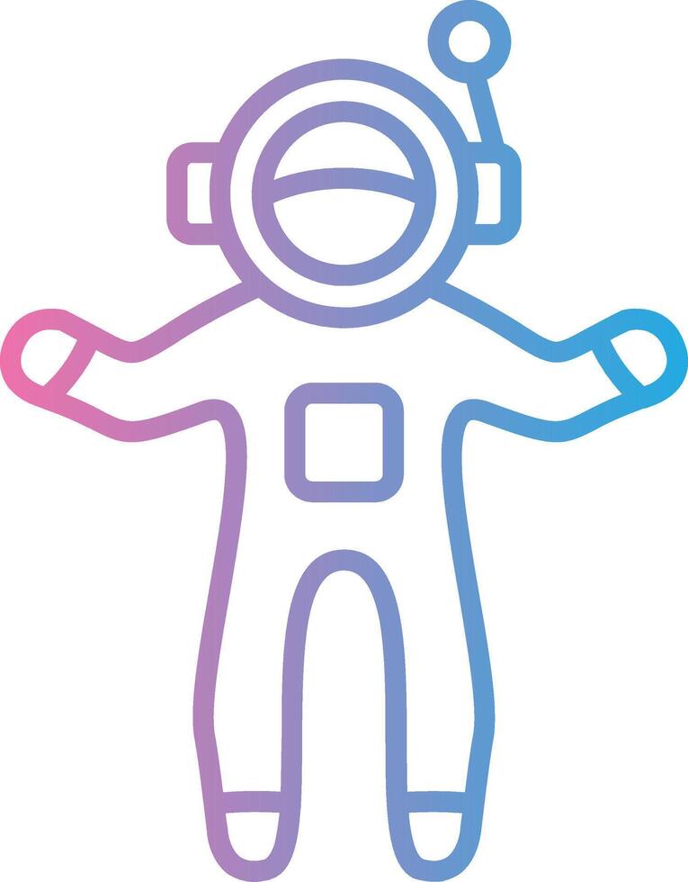Astronaut Flat Symbol vector