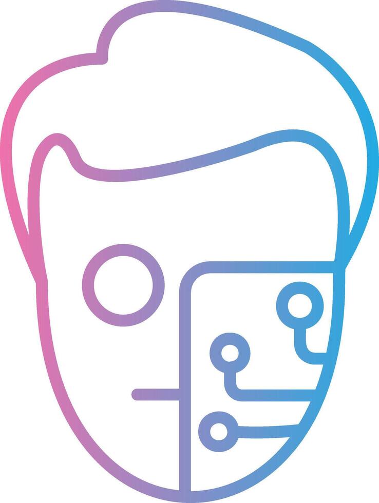 Cyborg Clean Digital Design vector