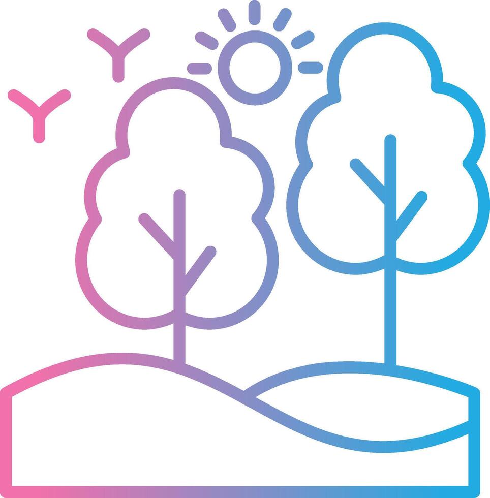 Forest Bright Flat Artwork vector