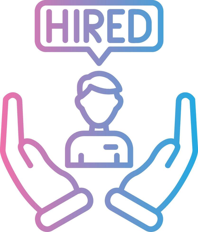 Hired Custom Line Element vector
