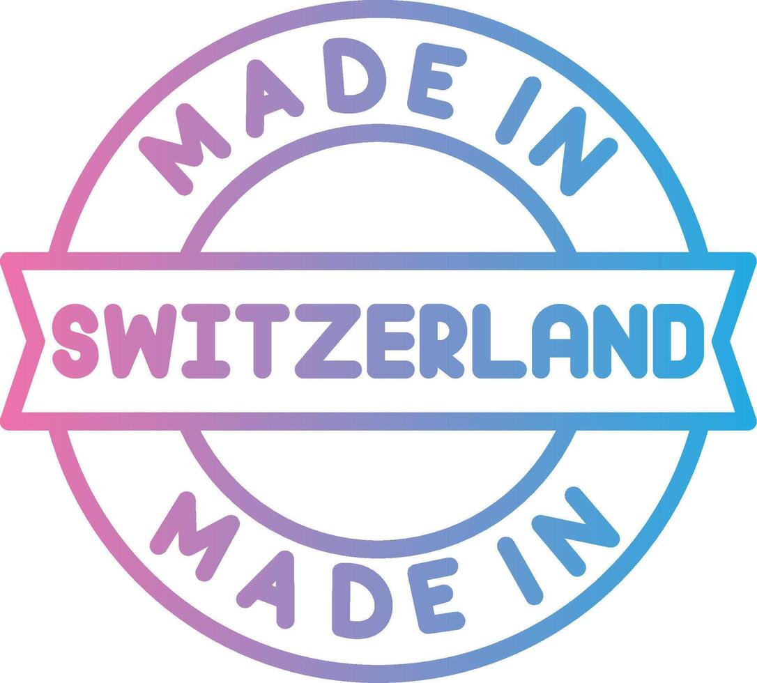 Made In Switzerland Clean Frame Object vector