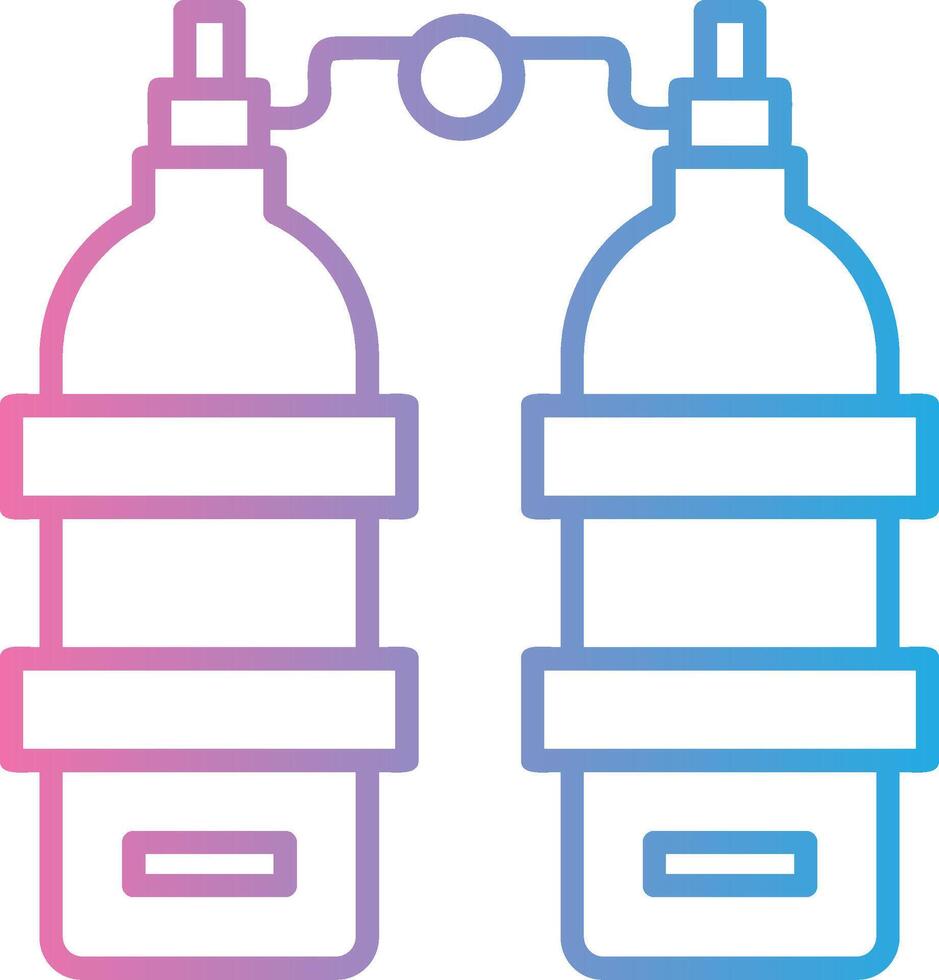 Oxygen Tank Digital App Concept vector