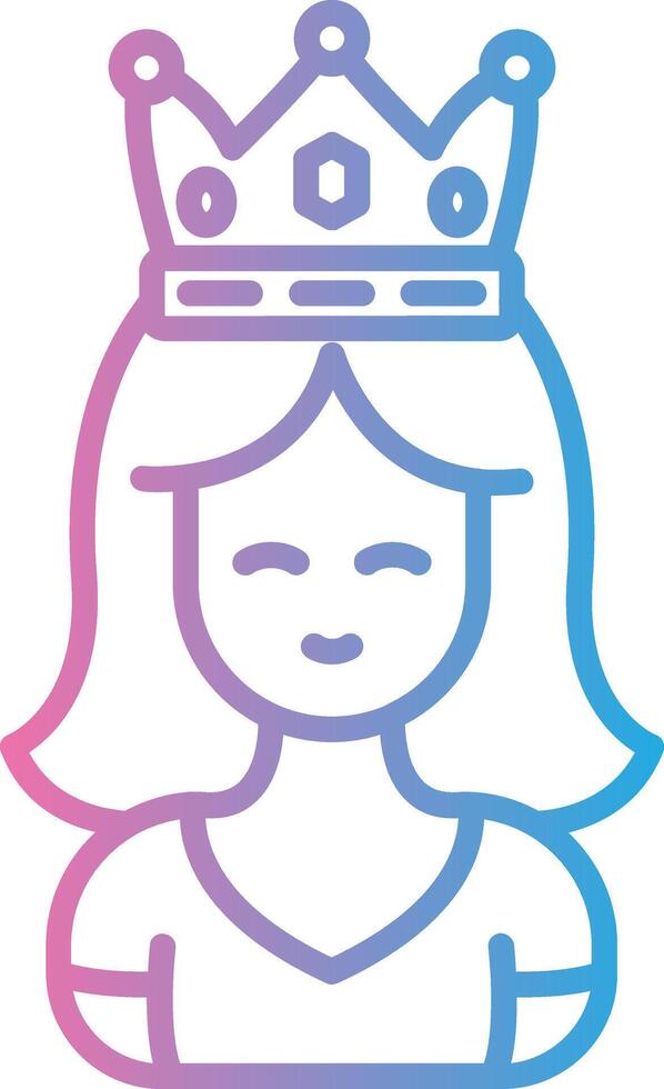 Queen Crisp Outline Artwork vector