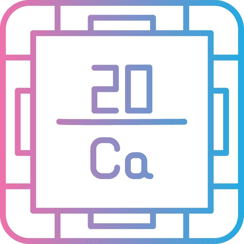 Calcium Flat Design Piece vector