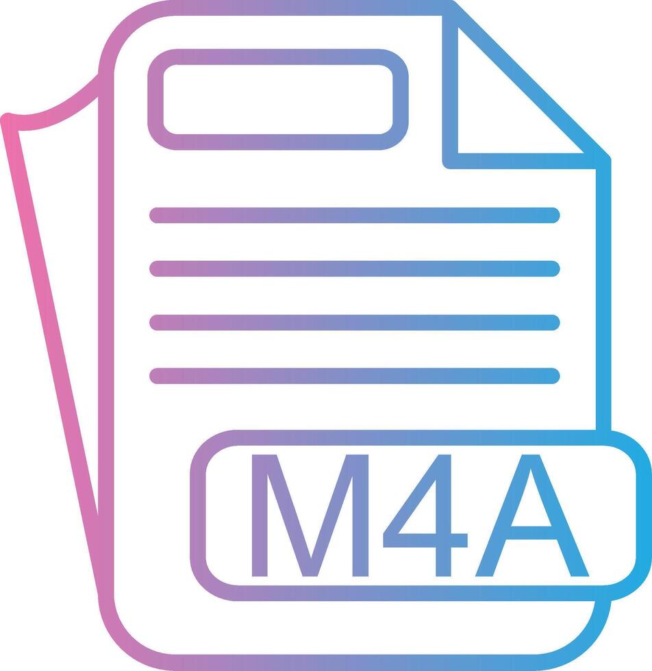 M4A Smooth UI Symbol vector