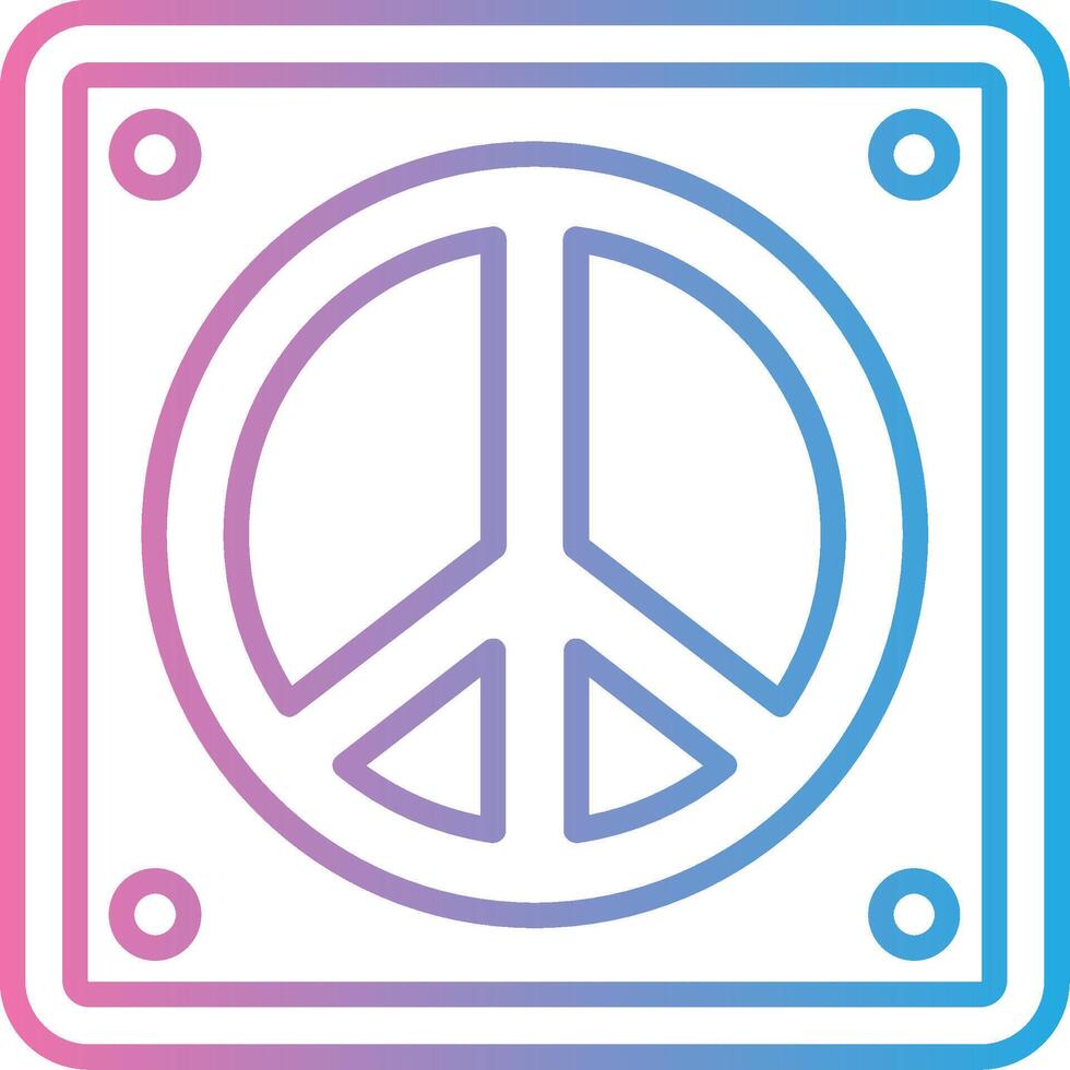 Pacifism Futuristic UI Mark vector