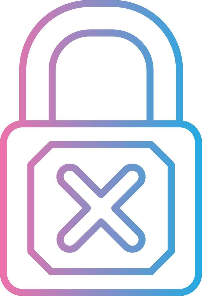 Padlock Muted Tone Element vector
