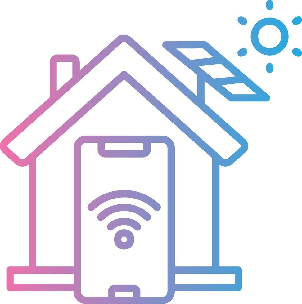 Smart Home Interactive Symbol vector
