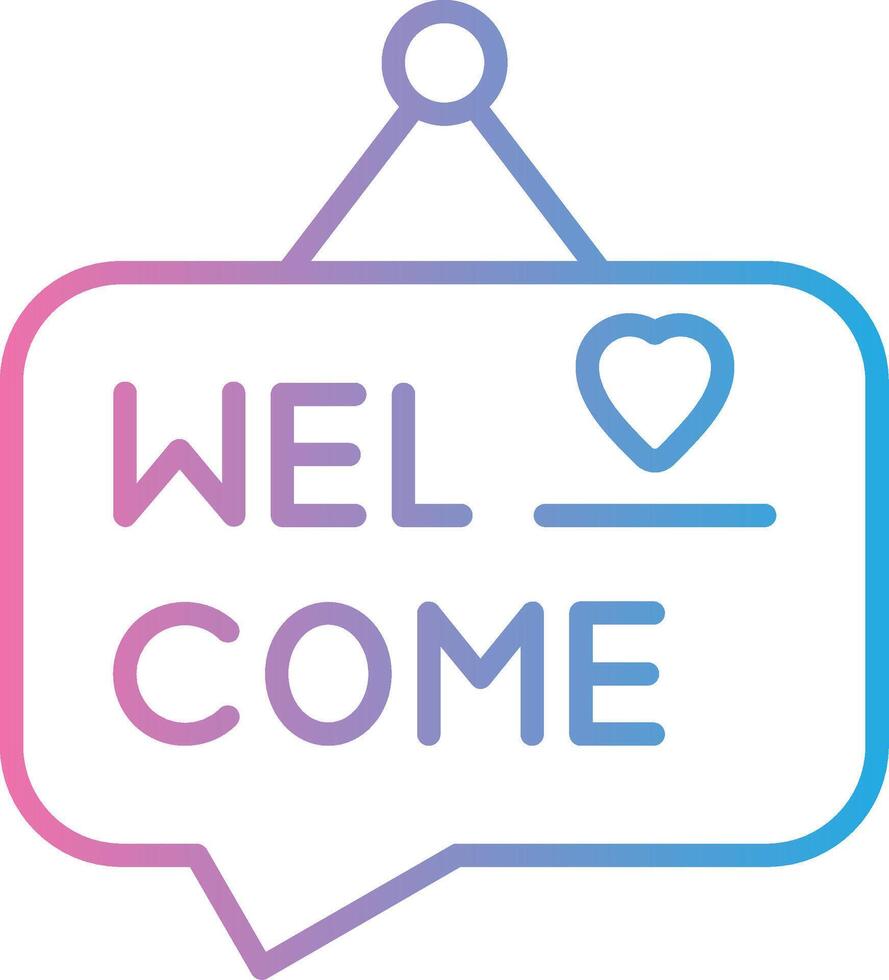 Welcome 3D Rendered Symbol vector