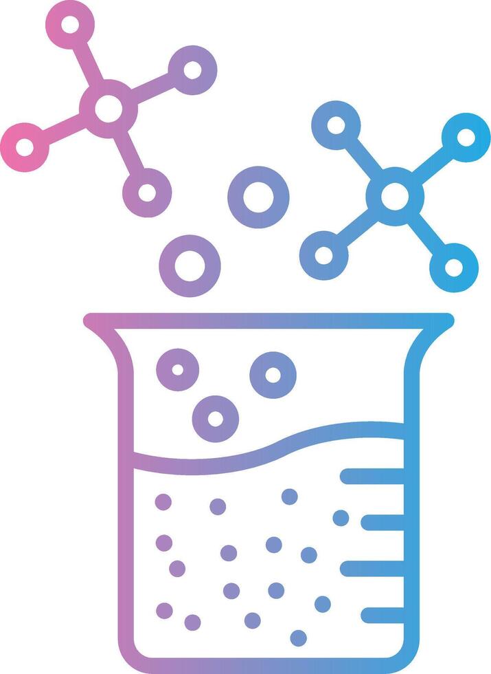 Beaker Outlined Line Artwork vector
