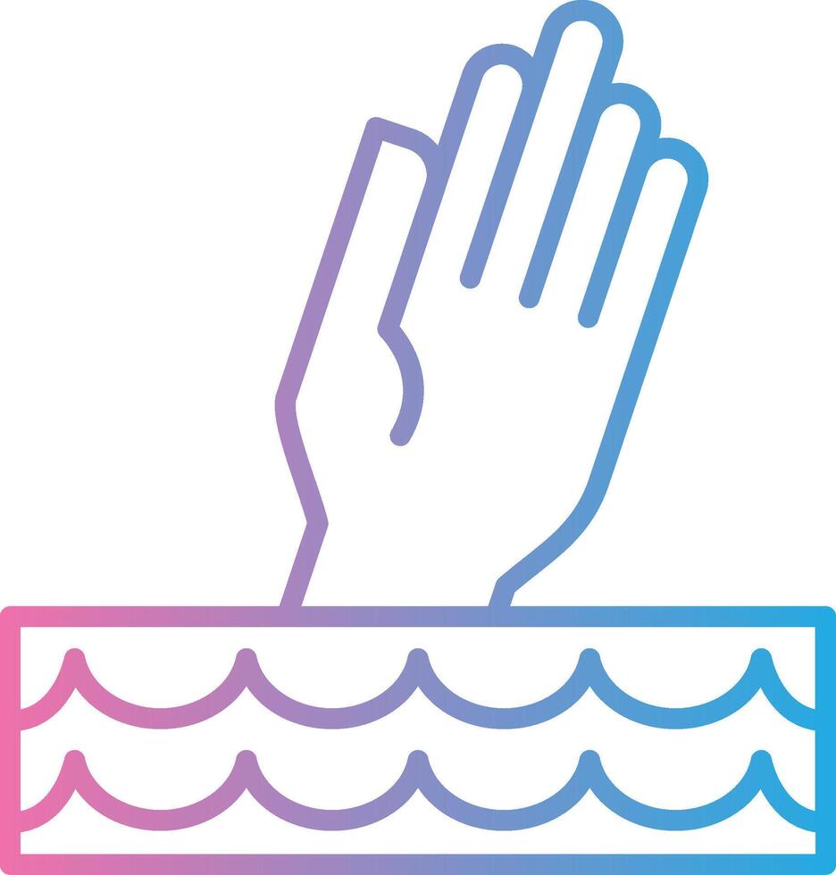 Drown Smooth UI Symbol vector