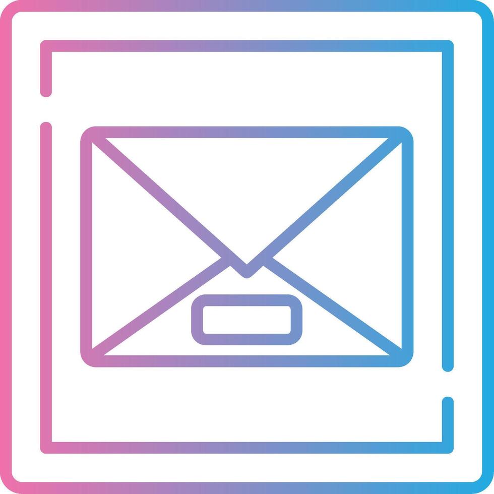 Email 3D Interface Shape vector