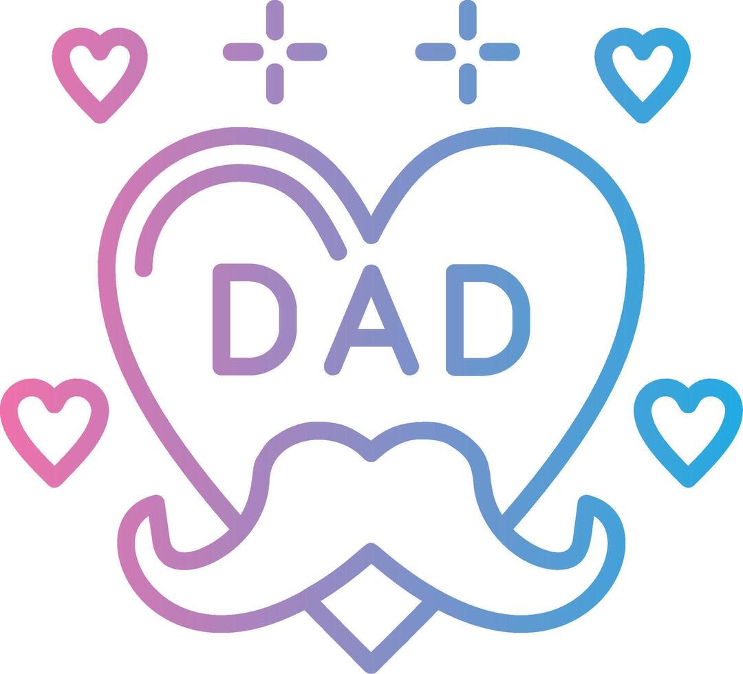 Heart Iconic Line Form vector