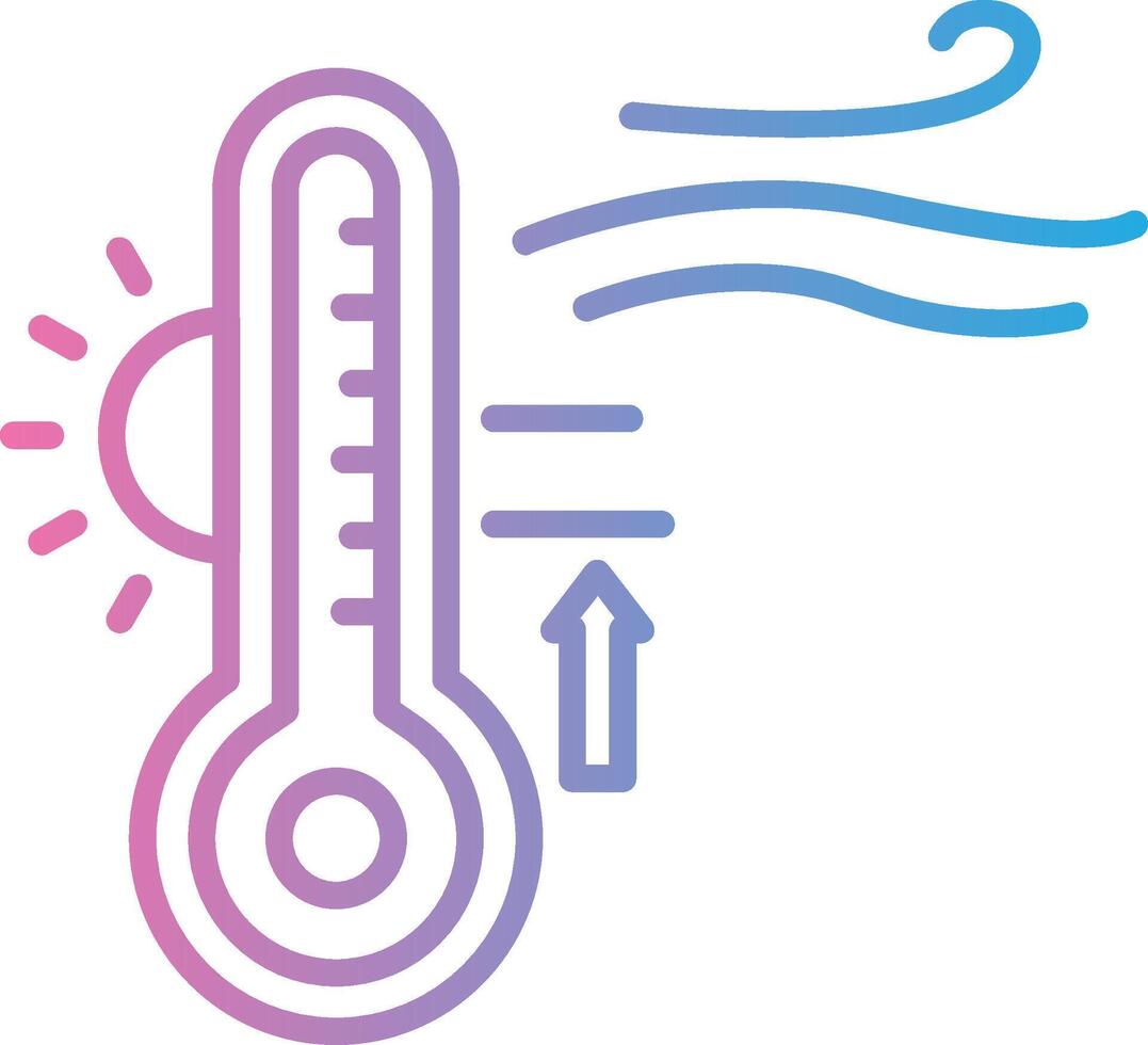 High Temperature Sharp Line Mark vector