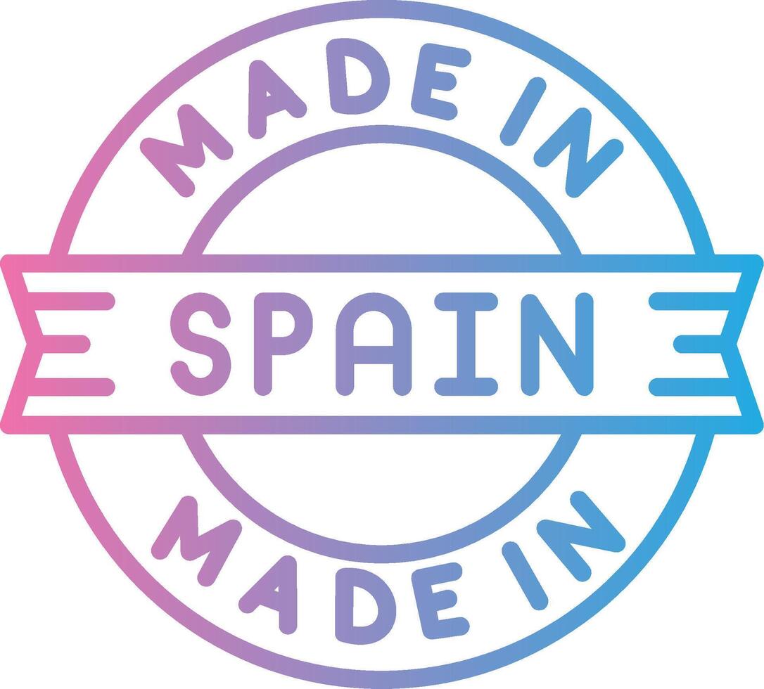 Made In Spain Wireframe App Design vector