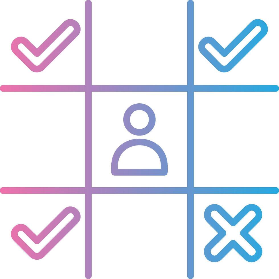 Market Positioning Color Stroke Symbol vector