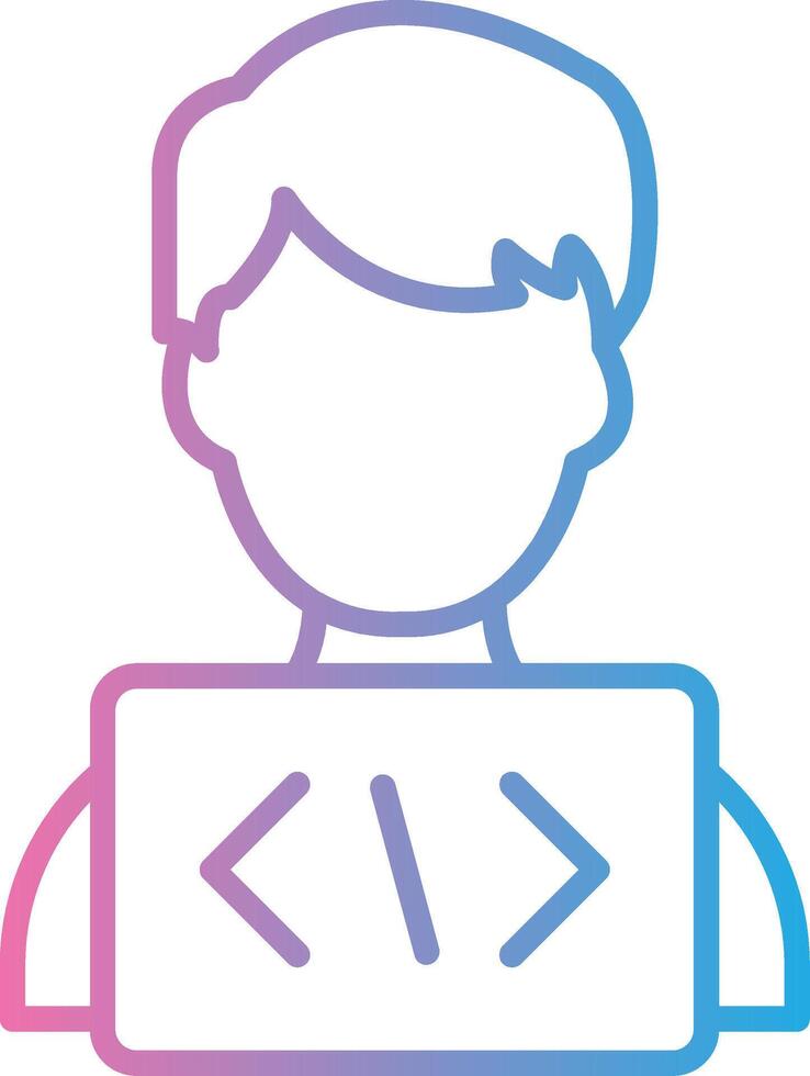 Programmer Modern Color Symbol vector