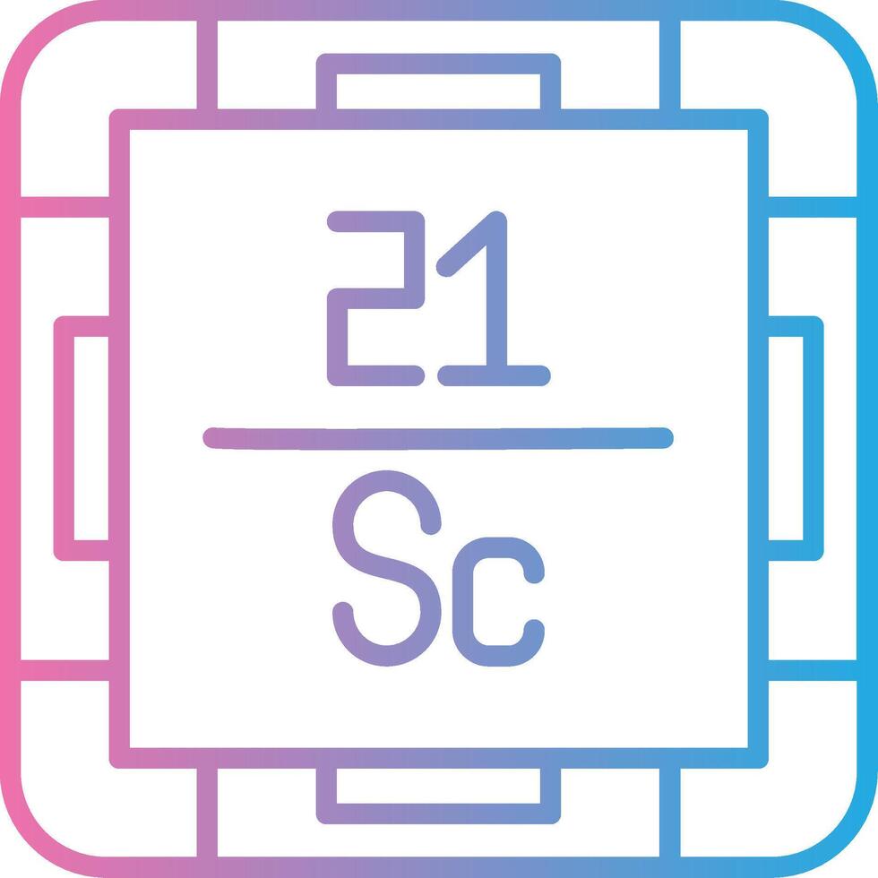 Scandium Simplified Design Piece vector