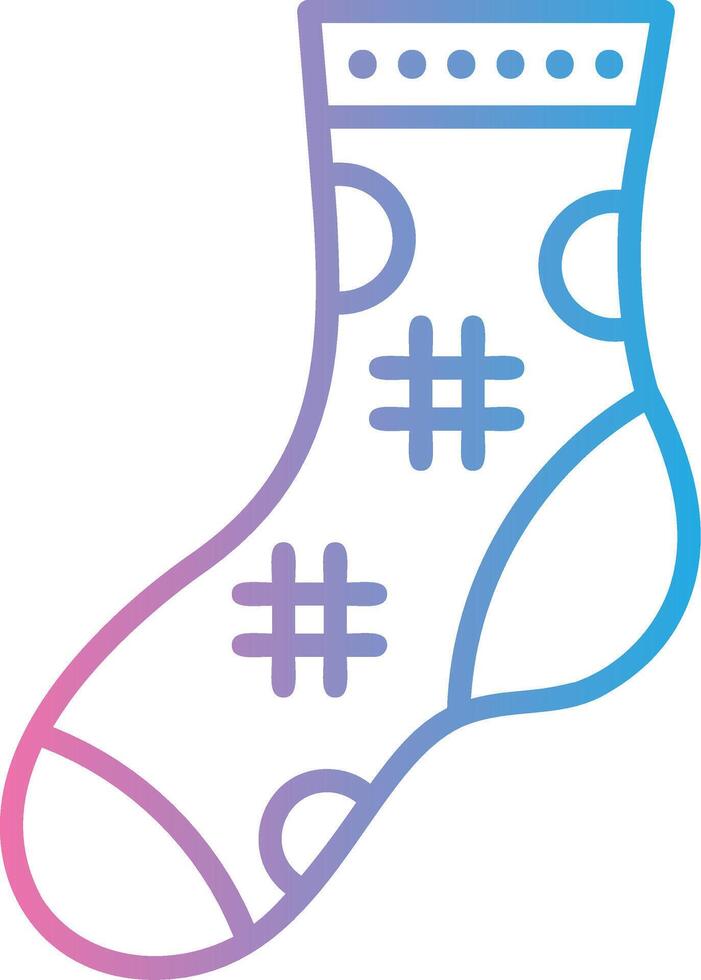 Sock Elegant Flat Illustration vector