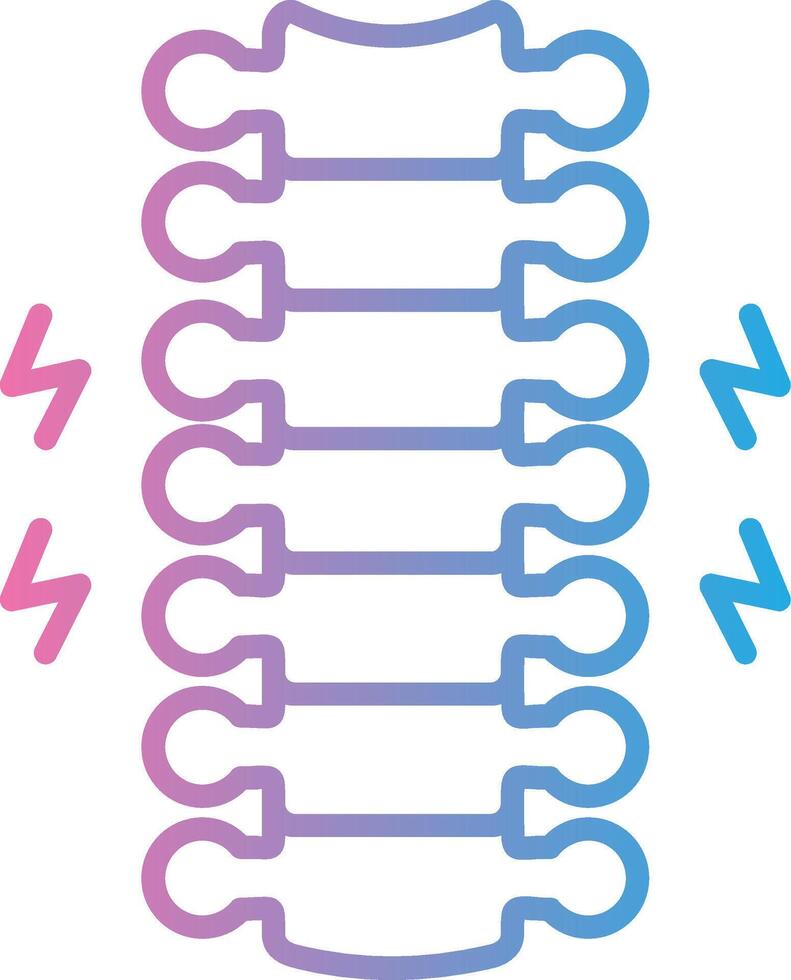 Spinal Cord Digital App Concept vector
