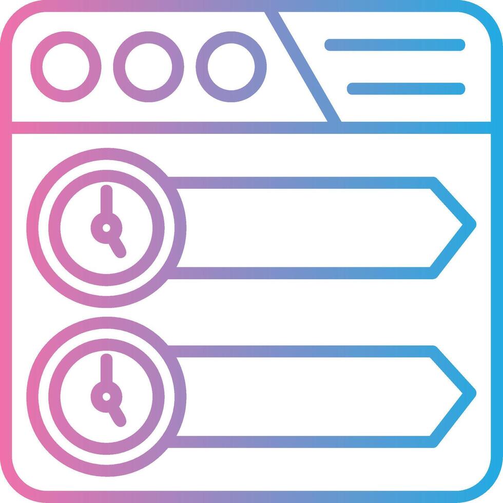 Timeline Handcrafted UI Symbol vector