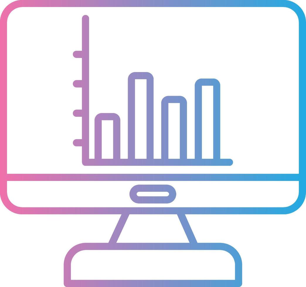 Bar Chart Illustrated Concept Graphic vector