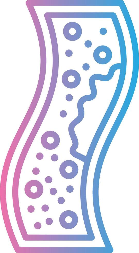 Blood Vessel Clean Sketch Form vector
