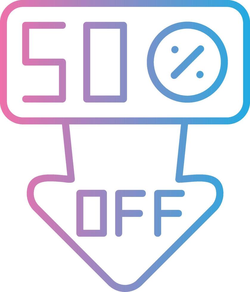 Discount Outlined Frame Object vector