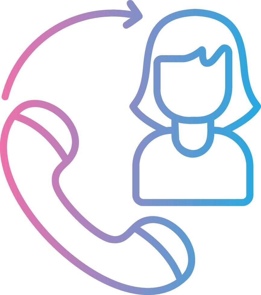 Phone Call Bright Tone Visual vector