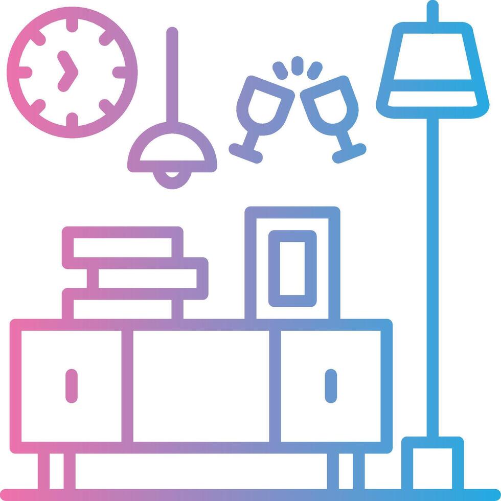 Sideboard Mobile App Illustration vector